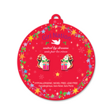 Girl Nation GN-JX515s Boucles d'oreilles en émail - Cadeau pour manchot - Girl Nation vendu par Veille sur toi