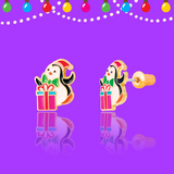 Girl Nation GN-JX515s Boucles d'oreilles en émail - Cadeau pour manchot - Girl Nation vendu par Veille sur toi