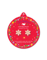 Girl Nation GN-JX519s Boucles d'oreilles en émail - La magie du flocon de neige - Girl Nation vendu par Veille sur toi