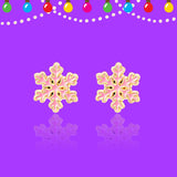 Girl Nation GN-JX519s Boucles d'oreilles en émail - La magie du flocon de neige - Girl Nation vendu par Veille sur toi