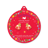 Girl Nation GN-JX521s Boucles d'oreilles en émail - Chocolat chaud - Girl Nation vendu par Veille sur toi