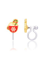 Girl Nation GN-JX521sC Boucles d'oreilles à clip en émail - Chocolat chaud - Girl Nation vendu par Veille sur toi