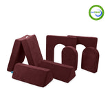 Go Coconut Canadian Play Couches, Furniture and Toys 10194 The Builder (7 pieces) Cranberry Rain vendu par Veille sur toi