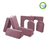 Go Coconut Canadian Play Couches, Furniture and Toys 10199 The Builder (7 pieces) Rose Blush vendu par Veille sur toi