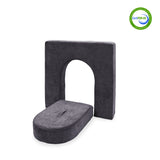 Go Coconut Canadian Play Couches, Furniture and Toys 10258 Wall 5" & Door Set Charcoal Chill / 1 set (2 pieces) vendu par Veille sur toi