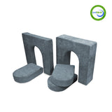 Go Coconut Canadian Play Couches, Furniture and Toys 10291 10" & 5" Walls & Doors Bundle (5 pieces) River Stone vendu par Veille sur toi