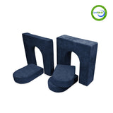Go Coconut Canadian Play Couches, Furniture and Toys 10294 10" & 5" Walls & Doors Bundle (5 pieces) Midnight Tide vendu par Veille sur toi
