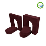 Go Coconut Canadian Play Couches, Furniture and Toys 10296 10" & 5" Walls & Doors Bundle (5 pieces) Cranberry Rain vendu par Veille sur toi