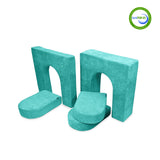 Go Coconut Canadian Play Couches, Furniture and Toys 20101 10" & 5" Walls & Doors Bundle (5 pieces) Tropical Teal vendu par Veille sur toi