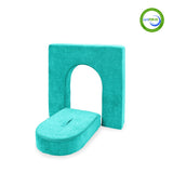 Go Coconut Canadian Play Couches, Furniture and Toys 20113 Wall 5" & Door Set Tropical Teal / 1 set (2 pieces) vendu par Veille sur toi