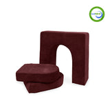 Go Coconut Canadian Play Couches, Furniture and Toys sku-43797945286900 Wall 10" & Doors Set Cranberry Rain / 1 set (3 pieces) vendu par Veille sur toi