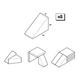 Go Coconut Canadian Play Couches, Furniture and Toys Wedge Pack vendu par Veille sur toi