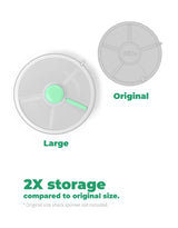 GöBe GOBELARGECORAIL Boîte à collation - Grand snack spinner - Corail - Gobe vendu par Veille sur toi