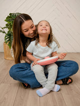 GöBe GOBELARGECORAIL Boîte à collation - Grand snack spinner - Corail - Gobe vendu par Veille sur toi