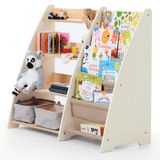 Goodevas CA 2in1Shelves-Kids-IV-CA 2in1 Montessori Shelf for Books and Toys Ivory vendu par Veille sur toi