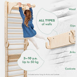 Goodevas CA 3IN1SWCSB-CA 6in1: Wooden Swedish Wall / Climbing ladder for Children + Swing Set + Slide Board vendu par Veille sur toi