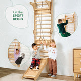 Goodevas CA 3IN1SWCSB-CA 6in1: Wooden Swedish Wall / Climbing ladder for Children + Swing Set + Slide Board vendu par Veille sur toi