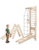 Goodevas CA 3IN1SWCSB-CA Mur suédois Montessori 6-en-1 en bois - Goodevas vendu par Veille sur toi
