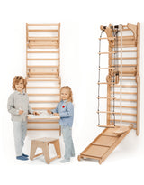 Goodevas CA 5IN1-SWCSAB-CA Mur d’escalade suédois en bois 7-en-1 pour enfants - Goodevas vendu par Veille sur toi