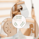 Goodevas CA 5IN1-SWCSAB-CA Wooden Swedish Wall 7in1/ Climbing ladder for Children + Swing Set + Slide Board + Art Add-on vendu par Veille sur toi