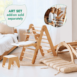 Goodevas CA 5MCS-TRIA-NET-CUSH-CA 5in1 Montessori Climbing Frame Set: Triangle Ladder + Arch/Rocker + Slide Board/Ramp + Netting rope + Cushion vendu par Veille sur toi