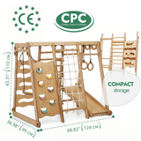 Goodevas CA 6in1 Indoor Jungle Gym for Toddler: Playground + Swings Set + Slide Board + Rope + Stairs vendu par Veille sur toi