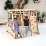 Goodevas CA 6in1 Indoor Jungle Gym for Toddler: Playground + Swings Set + Slide Board + Rope + Stairs vendu par Veille sur toi