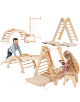Goodevas CA 6MCS-TRIA-NET-CUSH-ART-CA Set d’escalade Montessori 6-en-1 - Goodevas vendu par Veille sur toi