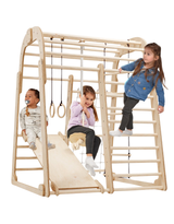Goodevas CA IWPC-6IN1-CA Aire de jeux intérieure en bois 6-en-1 pour enfants - Goodevas vendu par Veille sur toi