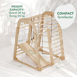 Goodevas CA IWPC-6IN1-CA Indoor Wooden Playground for Children - 6in1 Playground + Swings Set + Slide Board vendu par Veille sur toi