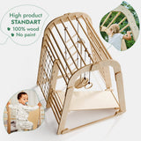 Goodevas CA IWPC-6IN1-CA Indoor Wooden Playground for Children - 6in1 Playground + Swings Set + Slide Board vendu par Veille sur toi