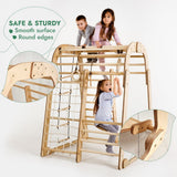 Goodevas CA IWPC-6IN1-CA Indoor Wooden Playground for Children - 6in1 Playground + Swings Set + Slide Board vendu par Veille sur toi