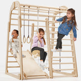 Goodevas CA IWPC-6IN1-CA Indoor Wooden Playground for Children - 6in1 Playground + Swings Set + Slide Board vendu par Veille sur toi