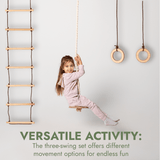 Goodevas CA SS-RL-GR-DSR-CA 3in1 Swings Set: Rope Ladder + Gymnastic Rings + Disc Rope Swing vendu par Veille sur toi