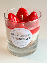 Gorgeous Wreck Design CANDLE-StrawberryCheesecake Chandelle dessert - Gâteau au fromage aux fraises - Gorgeous Wreck Design vendu par Veille sur toi