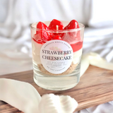 Gorgeous Wreck Design CANDLE-StrawberryCheesecake Chandelle dessert - Gâteau au fromage aux fraises - Gorgeous Wreck Design vendu par Veille sur toi