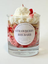 Gorgeous Wreck Design CANDLE-StrawberryRhubarb Chandelle dessert - Fraise et rhubarbe - Gorgeous Wreck Design vendu par Veille sur toi