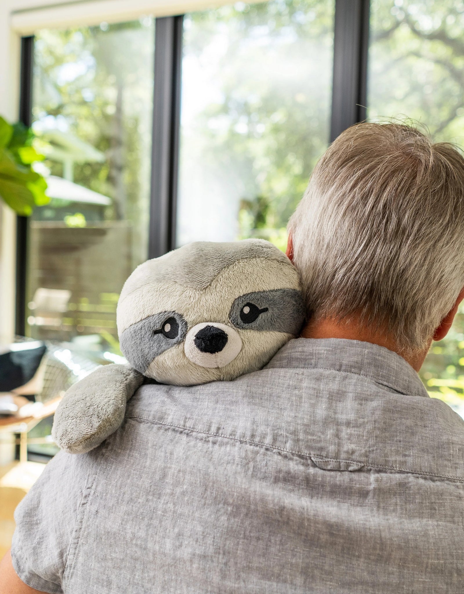 ODOXIA Peluche Lestée Paresseux – 2 Kg – Anti-anxiété – Avec Sac De Transport – Lavable En Machine