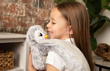 Hugimals HUG039PG-PB Peluche lestée enveloppante Hugaround - Pax le pingouin - Hugimals vendu par Veille sur toi
