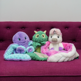 Hugimals HUG062UN-PB Peluche lestée enveloppante Hugaround - Echo la licorne - Hugimals vendu par Veille sur toi