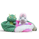 Hugimals HUG062UN-PB Peluche lestée enveloppante Hugaround - Echo la licorne - Hugimals vendu par Veille sur toi