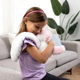 Hugimals HUG062UN-PB Peluche lestée enveloppante Hugaround - Echo la licorne - Hugimals vendu par Veille sur toi