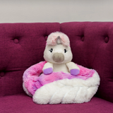 Hugimals HUG062UN-PB Peluche lestée enveloppante Hugaround - Echo la licorne - Hugimals vendu par Veille sur toi