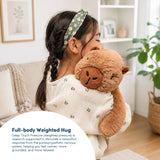 Hugimals HUG103CA-PB Peluche lourde et apaisante - Cam le capybara - Hugimals vendu par Veille sur toi