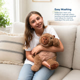 Hugimals HUG103CA-PB Peluche lourde et apaisante - Cam le capybara - Hugimals vendu par Veille sur toi