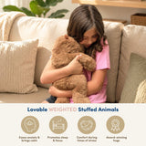 Hugimals HUG103CA-PB Peluche lourde et apaisante - Cam le capybara - Hugimals vendu par Veille sur toi