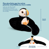 Hugimals HUG104P-PB Peluche lestée enveloppante Hugaround - Arlo le macareux - Hugimals vendu par Veille sur toi