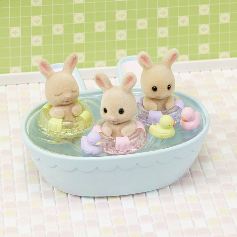 Ensemble de bain des bébés triplets Crème - Calico Critters