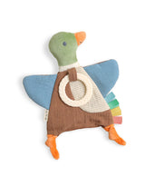Itzy Ritzy 303002035 Jouet d'éveil avec anneau de dentition Bitzy Crinkle™ - Itzy Ritzy Canard colvert vendu par Veille sur toi