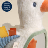 Itzy Ritzy 306602156 Peluche Oie avec miroir sensoriel - Itzy Ritzy vendu par Veille sur toi